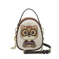 2025 nouvelle mode femmes sac à bandoulière élégant dessin animé ours simple épaule conception polyvalent décontracté à la mode sac fermeture éclair Polyester