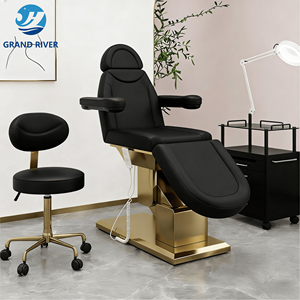 Muebles de Salón Modernos Personalizados, Cama de Masaje Dorada de Lujo, Mesa de Masaje Eléctrica, Silla Facial de Belleza, Cama de Spa para Estética - Product Image 2