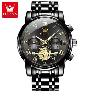 OLEVS 2859 HYX vendita calda cronografo orologi moda quarzo acciaio inossidabile impermeabile di lusso multifunzione orologio da uomo