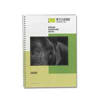 Carnets promotionnels personnalisés à spirale A4/A5, couverture rigide, 80 feuilles, avec papier offset pour impression de brochures/livrets