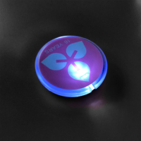 Badges lumineux personnalisés en acrylique de 58 mm pour vêtements, avec étoile scintillante LED, pour événements sportifs, Ligue des Champions et fêtes