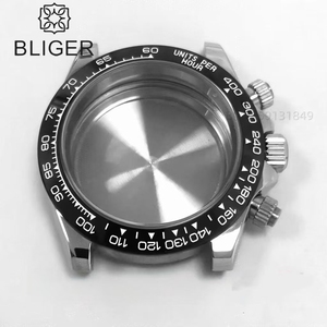 Bliger 39mm vk63 trường hợp đồng hồ nam Thạch anh Đồng hồ Chronograph Đồng hồ điện tử thép không gỉ trường hợp Sapphire Kính - Product Image 6