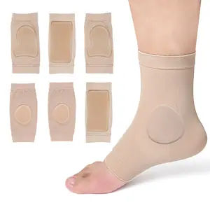 Calcanhar de silicone em gel, venda quente de meia para cuidados com os pés, branqueamento e umidade, protetor de calcanhar, proteção para calcanhar, meia esportiva