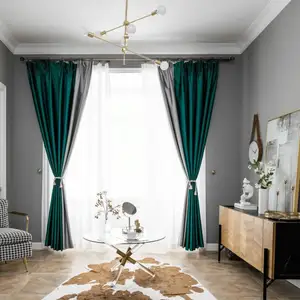 Cortinas de alta qualidade para a sala de estar, cortina de apagão de luxo para casa, janelas, estilo europeu