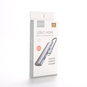 <span class=keywords><strong>USB</strong></span> C HUB 5 1 Multiport Adapter 4K30hz 100W Giao hàng điện 3 <span class=keywords><strong>USB</strong></span>-A cổng dữ liệu cho MacBook Pro/Air Ipad Pro iPhone 16 Pro cổ - Product Image 5