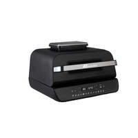 Anbolife Freidora de Aire Digital 12 en 1 con Parrilla 1800W, Sensor de Temperatura para Carne, Pantalla Táctil LED, 12 Ajustes Preestablecidos, Horno Antiadherente OEM