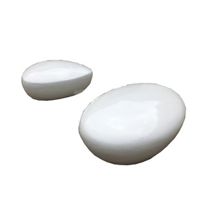 Silla de Espera Ovalada de Fibra de Vidrio, Muebles Comerciales Duraderos, Diseño Minimalista, Uso en Pisos Duros - Product Image 5