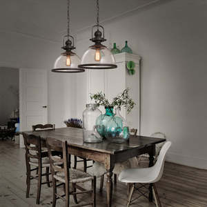 Hanging Vintage Chandelier Hotel Bar <b>Living</b> <b>Room</b> Retro Industrial Style Glass Pendant <b>Light</b> - Product Image 6