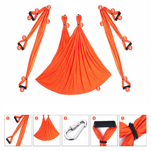 Meilleur <span class=keywords><strong>lit</strong></span> de yoga volant de couleur dégradée anti-gravité balançoire hamac de yoga aérien à faible étirement - Product Image 2