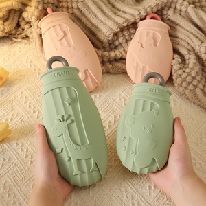 Portable Mini chauffe-mains ménage peluche dessin animé Silicone <span class=keywords><strong>bouillotte</strong></span> pour bébé chaleur et compresse besoins - Product Image 2
