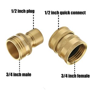 Adaptateur pour nettoyeur haute pression Stm, raccord de tuyau en acier inoxydable de 3/4 pouces pour raccord rapide de tuyau de jardin - Product Image 5