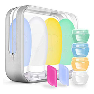 Botella de Viaje de Silicona de 89 ml, Kit de Artículos de Aseo Reutilizables para Champú y Loción - Product Image 1