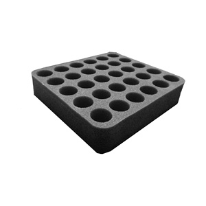 Customized Die-Cut Shock-Absorbing Black EPE/EVA PU <b>Foam</b> Tray for Test Tube Storage Protective Material Sponge <b>Foam</b> Packaging - Product Image 1