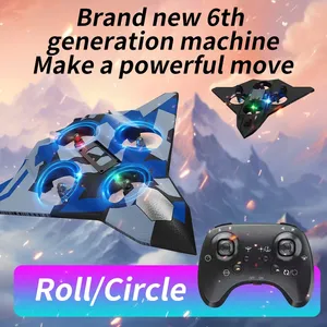 Hot bán sáu-kênh RC bọt máy bay đồ chơi Quadcopter 2.4gremote điều khiển bọt máy bay không đầu Chế độ một nút cất cánh ngoài trời - Product Image 5