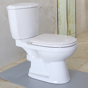 Production en usine d'articles sanitaires de style européen bon marché, toilettes en céramique deux pièces - Product Image 6