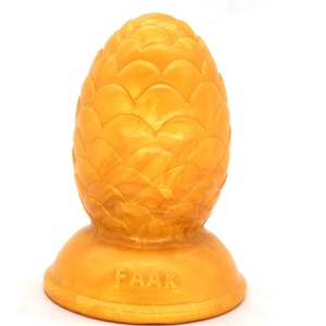 จุกเสียบก้นรูปทรงกรวยสนทำจากซิลิโคน FAAK-G119 ขายส่ง ของเล่นทางเพศสำหรับผู้หญิง ร้านขายอุปกรณ์เซ็กส์ จุกเสียบก้น - Product Image 4