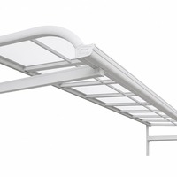 Toldo Manual Moderno de Aluminio para Patio, Fabricación Profesional ODM OEM, Estructura de Aluminio Resistente a la Oxidación, para Edificios Escolares