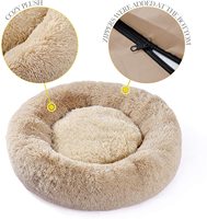 Lit pliant portable de luxe beige 2025 pour chien, en coton 100% de haute qualité, design moderne et solide, pour apaiser les chiens, vente en gros