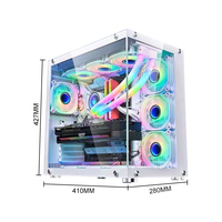 Gamers RGB Full Tower PC Case ATX Gaming PC Cabinet Desktop
