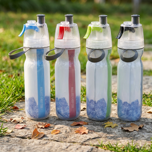 Botella Deportiva de 500 ml con Doble Pared y Aislamiento Frío, con Asa Portátil y Pajita Antiderrames - Product Image 2