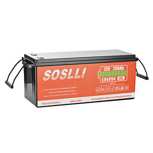 Batteria al Litio 200Ah 12V, Batteria agli Ioni di Litio 400Ah 12V 300Ah, Batteria LiFePO4 12V 24V, Pacco Batteria 12V 100Ah per Camper/Auto - Product Image 3