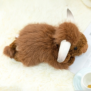 Peluche de vaca de las Tierras Altas, suave y tierna, juguete de peluche para niños, regalo. - Product Image 5