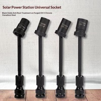 Adaptateur universel pour perceuse à douilles photovoltaïques, jeu complet d'outils de démontage PV avec douille hexagonale