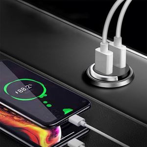 ที่ชาร์จในรถยนต์แบบพกพา ชาร์จเร็ว 100W ขนาดพกพา วัสดุโลหะ ช่องเสียบคู่ สำหรับโทรศัพท์มือถือ - Product Image 6