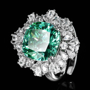 2025 New Zhuangshang Jewelry Simulation Bird's Nest Chopala Green Fashion Pendant Set 14*14-12*12 - Product Image 6
