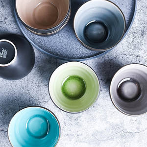 Tasse à thé en porcelaine chinoise, Mini ornements, rayures ménagères créatives, japonaise, forme ovale, style Vintage, <span class=keywords><strong>2023</strong></span> - Product Image 3