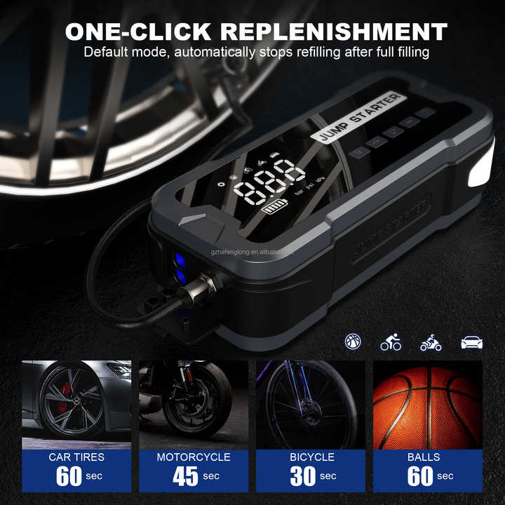 24000mah Car Jump Starter Booster Jumper Box Inflatable air Pump