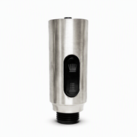 Tête de rechange universelle pour robinet de cuisine à double jet en nickel brossé
