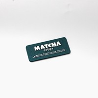 Marque Jeans microfibre cuir Pu étiquette Patch en relief logo personnalisé vêtement vêtements étiquette en cuir métal Pu cuir vêtements étiquettes