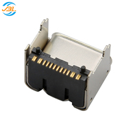 Connecteur USB Type C 3.1 16P de type SMT Jinbilai avec coque en acier inoxydable SUS301 et plastique LCP pour la charge de circuits imprimés