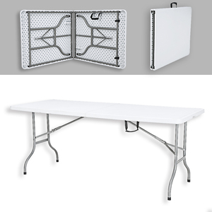 Bàn Ăn Hình Chữ Nhật 6ft Bán Chạy Ngoài Trời Bàn Cà Phê Nhựa HDPE Gấp Ngoài Trời - Product Image 2