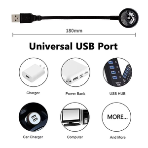 Lampu Proyeksi Efek Panggung Musik Ritme Mini USB LED Pesta Disko <span class=keywords><strong>DJ</strong></span> Lampu Panggung Dekorasi Mobil Suasana Lampu Malam - Product Image 6