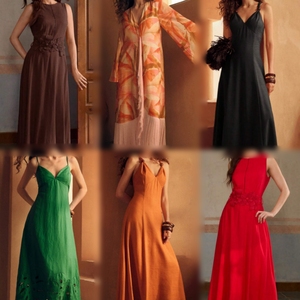 Vestido Largo Elegante de Encaje Floral y Chifón para Mujer, de Alta Calidad, para Fiestas y Cócteles - Product Image 4