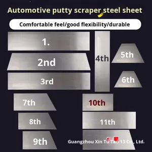 Industrielle Edelstahl klinge Auto Kitt Zerstäuber Schaber Messer Eisenblech Kitt platte Sprüh farbe Glättung klinge - Product Image 2