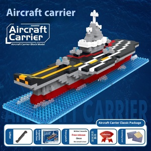 Série militaire chinoise Shandong navire Liaoning navire de guerre porte-avions modèle 1:87 blocs de construction assemblage en plastique jouet cadeau - Product Image 6