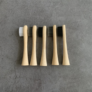 Recambio de cepillo de dientes eléctrico de bambú para <span class=keywords><strong>Philips</strong></span>, cepillo de dientes eléctrico de carbón vegetal Biodegradable, brillante y suave - Product Image 6