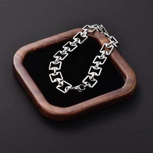 Pulsera de Tobillo Creativa de 11 mm, de Acero Inoxidable, para Hombre, Color Plateado, Cadena de Alta Calidad, Joyería al por Mayor - Product Image 1