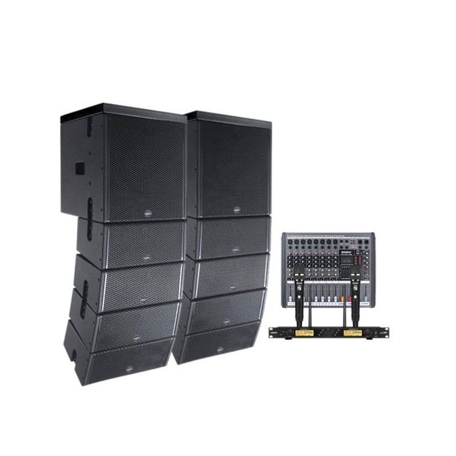 Professional Audio Sound System Active Pro Line Array Speaker Wood Passively Powered for Outdoor Indoor Stage Use
