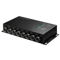 Switch Industri GYT M12 8 Port Gigabit POE Mendukung 10/100/1000Mbps Ethernet Tanpa Manajemen untuk Kereta Api dan Kereta Bawah Tanah
