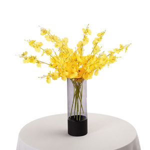 Orchidée Artificielle CallaFloral, Branche Unique Jaune, Haute Simulation, Décoration de Mariage - Product Image 5