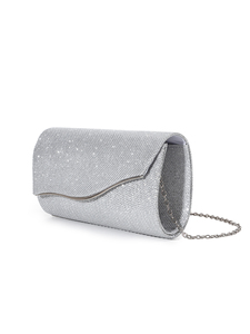 Bell Fashion Waterproof Magnetic Closure Shiny Pleated Handheld <b>Clutch</b> Evening Crossbody Bag for Women Chain <b>Wedding</b> Luxury - Product Image 3
