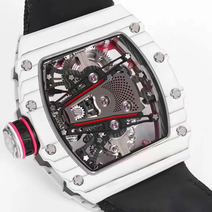 Montre mécanique squelette de luxe pour homme, choix privilégié des hommes riche, boîtier en fibre de carbone, mouvement apparent, bracelet en nylon noir, montre-bracelet sport de luxe - Product Image 4