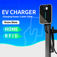 Nueva Estación de Carga Rápida CA de 22KW 32A GB/T con Control por Aplicación WIFI, Caja de Carga Chademo a Prueba de Agua IP65 para Uso Doméstico