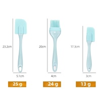 Neuankömmling 3PCS Silikon Backwerk zeuge Set Mini Spatel Kuchensc haber Back bürste für Küchen kuchen Dekorieren Back zubehör