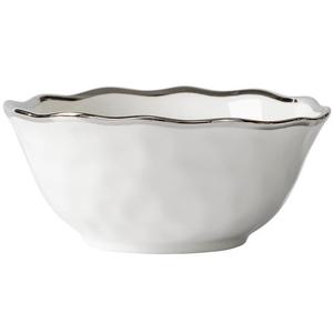 Service <span class=keywords><strong>de</strong></span> table en céramique martelée blanche moderne, vaisselle <span class=keywords><strong>de</strong></span> luxe sous glaçure avec bordure argentée pour restaurants créatifs et haute couture - Product Image 6