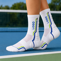 Chaussettes de sport unisexes respirantes à logo, idéales pour le tennis, le basketball et la course, collection automne, directement de l'usine